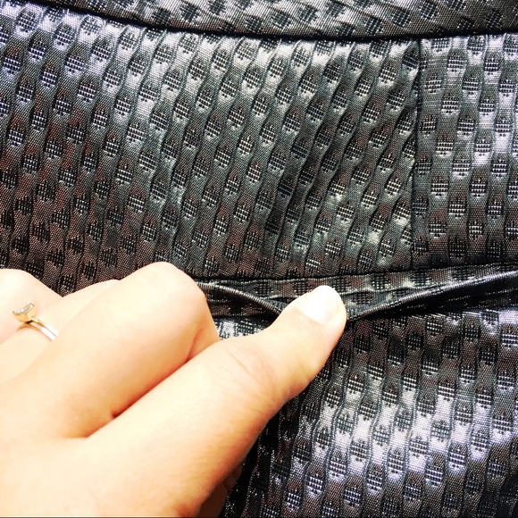 EXPRESS Metallic Graphite Grey Rolled Cuff Shorts - Picture 10 of 15